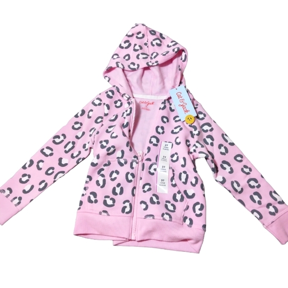 Cat & Jack 3T Jacket (NWT) Fun Pink Animal Print - Picture 1 of 4